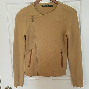 Ralph Lauren zippered knit jacket XS